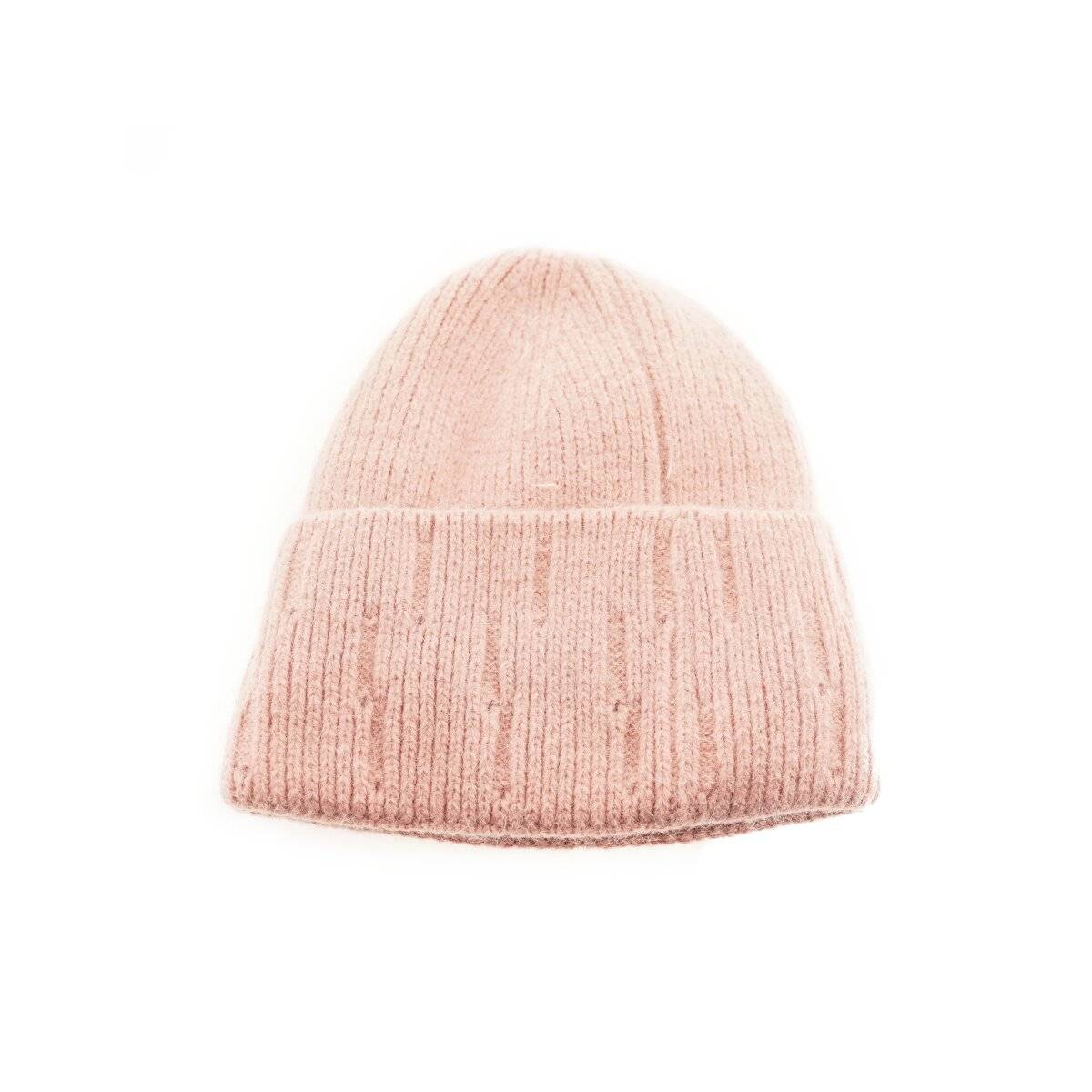 Beanie Mütze für Winter und Herbst mit Innenfutter ideal für kalte Tage OneSize Rosa