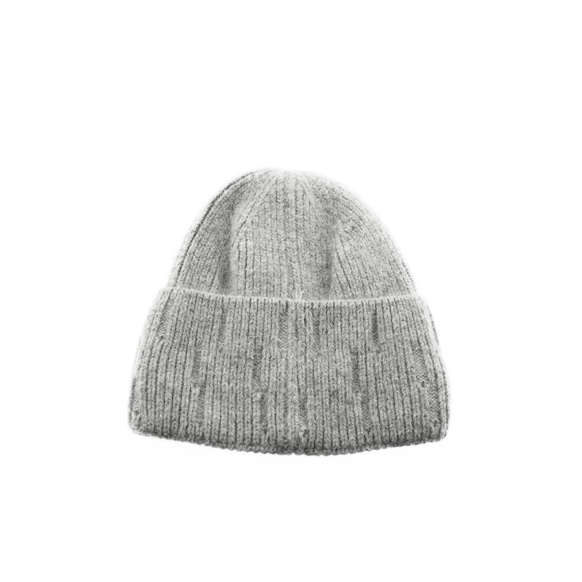Beanie Mütze für Winter und Herbst mit Innenfutter ideal für kalte Tage OneSize Grau
