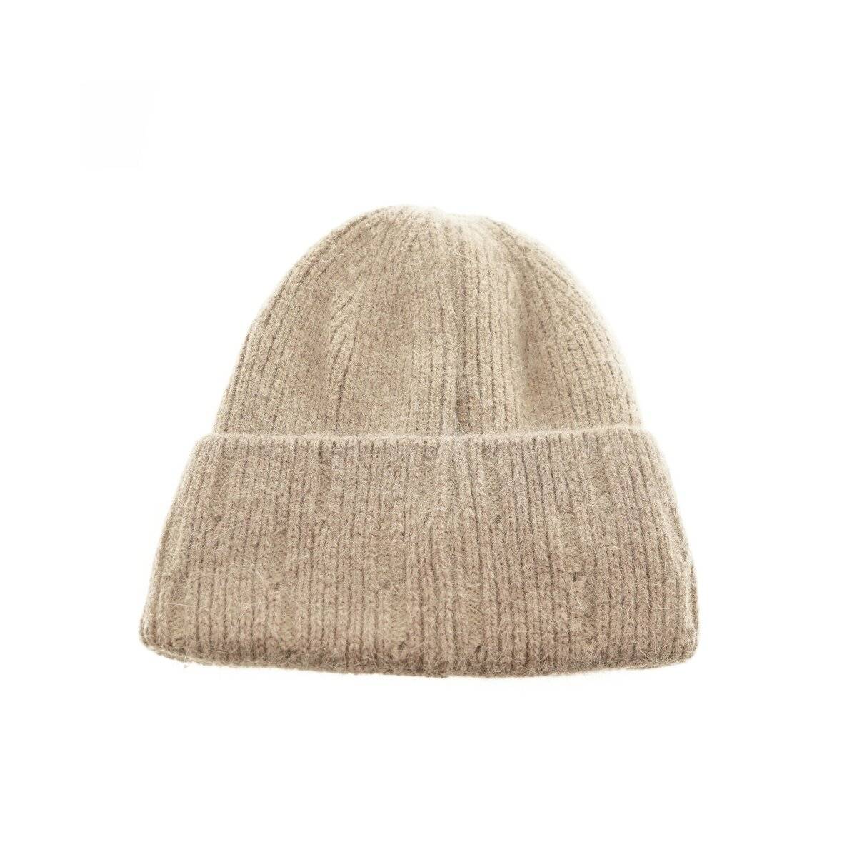 Beanie Mütze für Winter und Herbst mit Innenfutter ideal für kalte Tage OneSize Braun