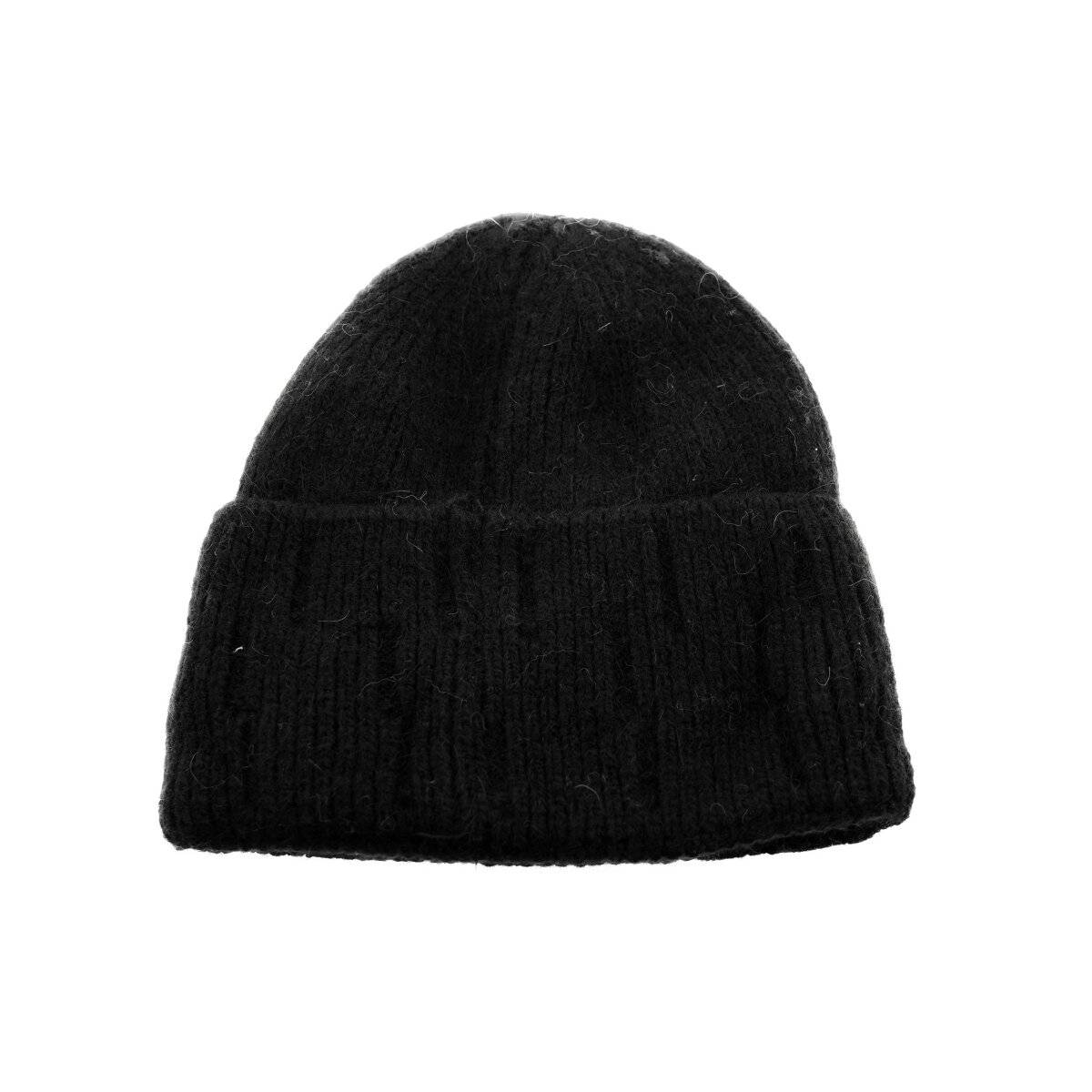Beanie Mütze für Winter und Herbst mit Innenfutter ideal für kalte Tage OneSize Schwarz