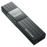 HOCO 2in1 USB A 3.0 HB20 Speicherkartenleser 2 TB in Schwarz 5 Gbit/s HOCO 2in1 USB A 3.0 HB20 Speicherkartenleser 2 TB in Schwarz 5 Gbit/s