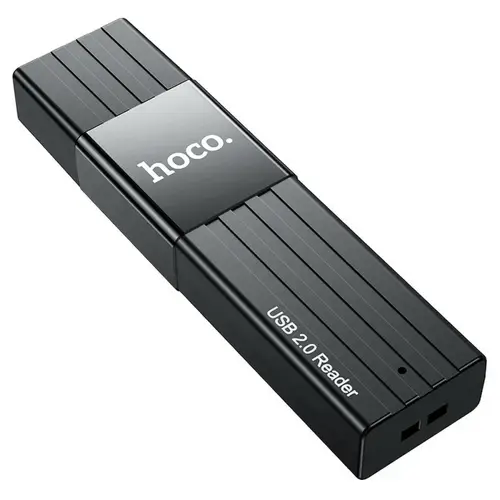 HOCO 2in1 USB A 3.0 HB20 Speicherkartenleser 2 TB in Schwarz 5 Gbit/s HOCO 2in1 USB A 3.0 HB20 Speicherkartenleser 2 TB in Schwarz 5 Gbit/s