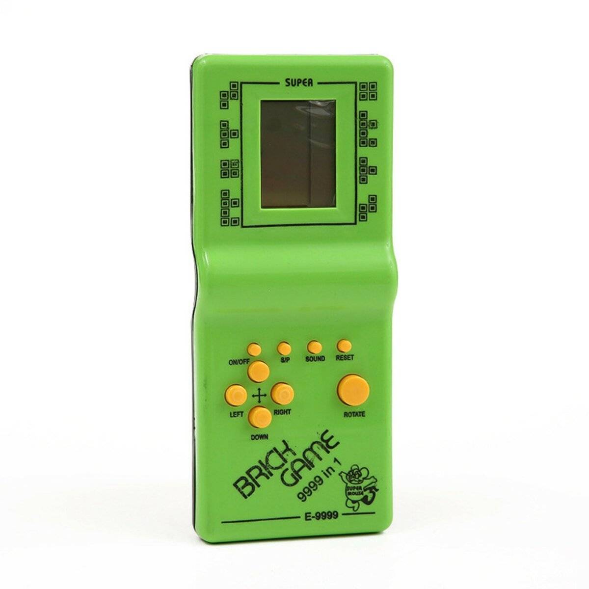 Spielkonsole klassisches elektonisches Taschenspiel für rießen Spaß Grün
