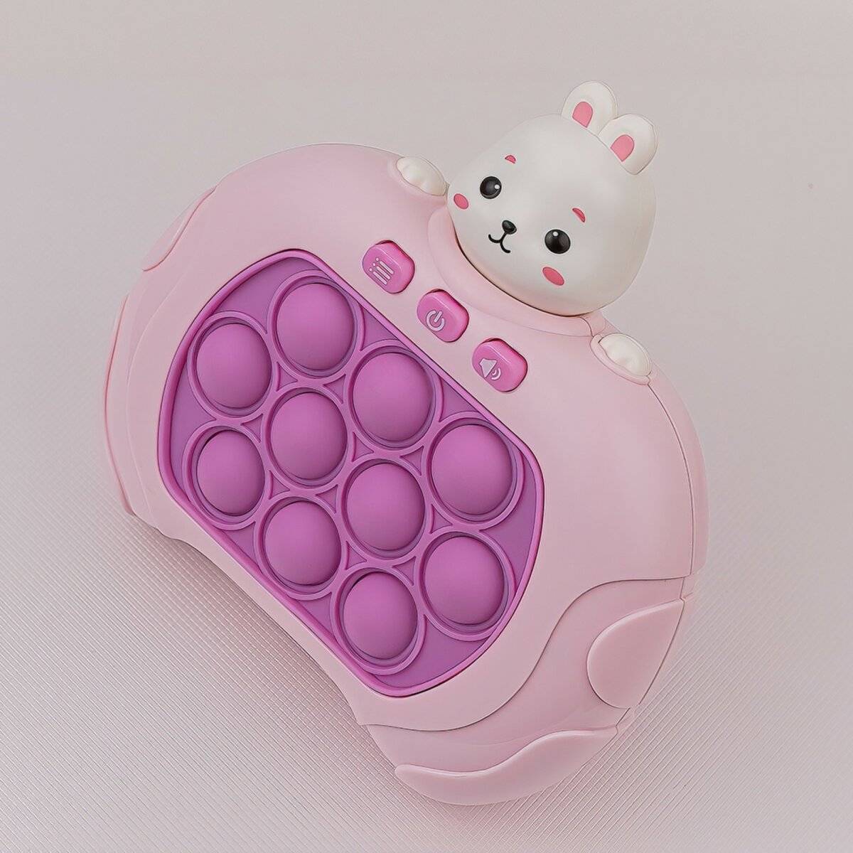 Tragbares Spiel Pop-It mit 4 Spielmodi und 999 Levels für entspannende und stressige Momente Pink