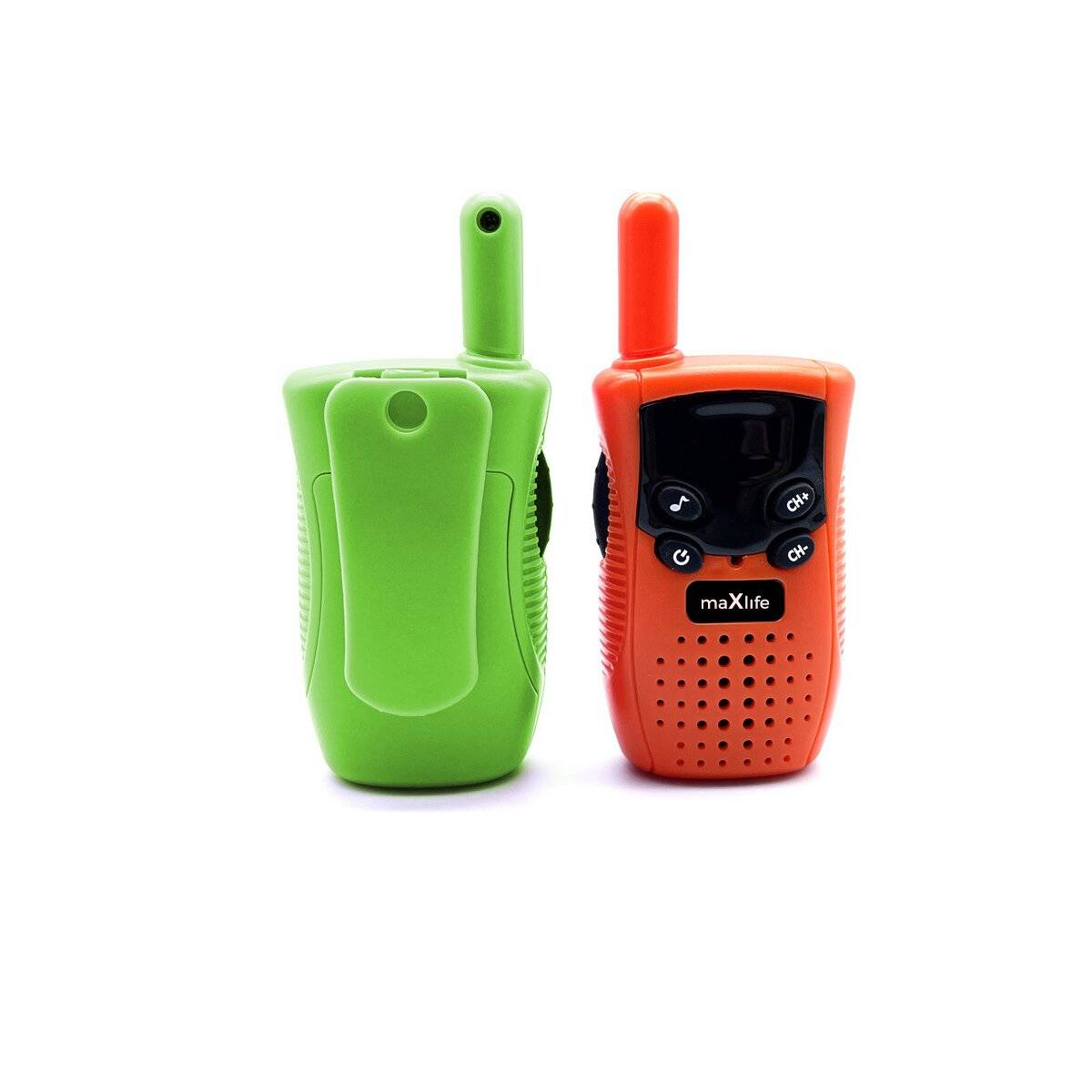 Walkie Talkie - Set MXWT-100 2 Walkie Talkies in Grün - Orange für Kinder