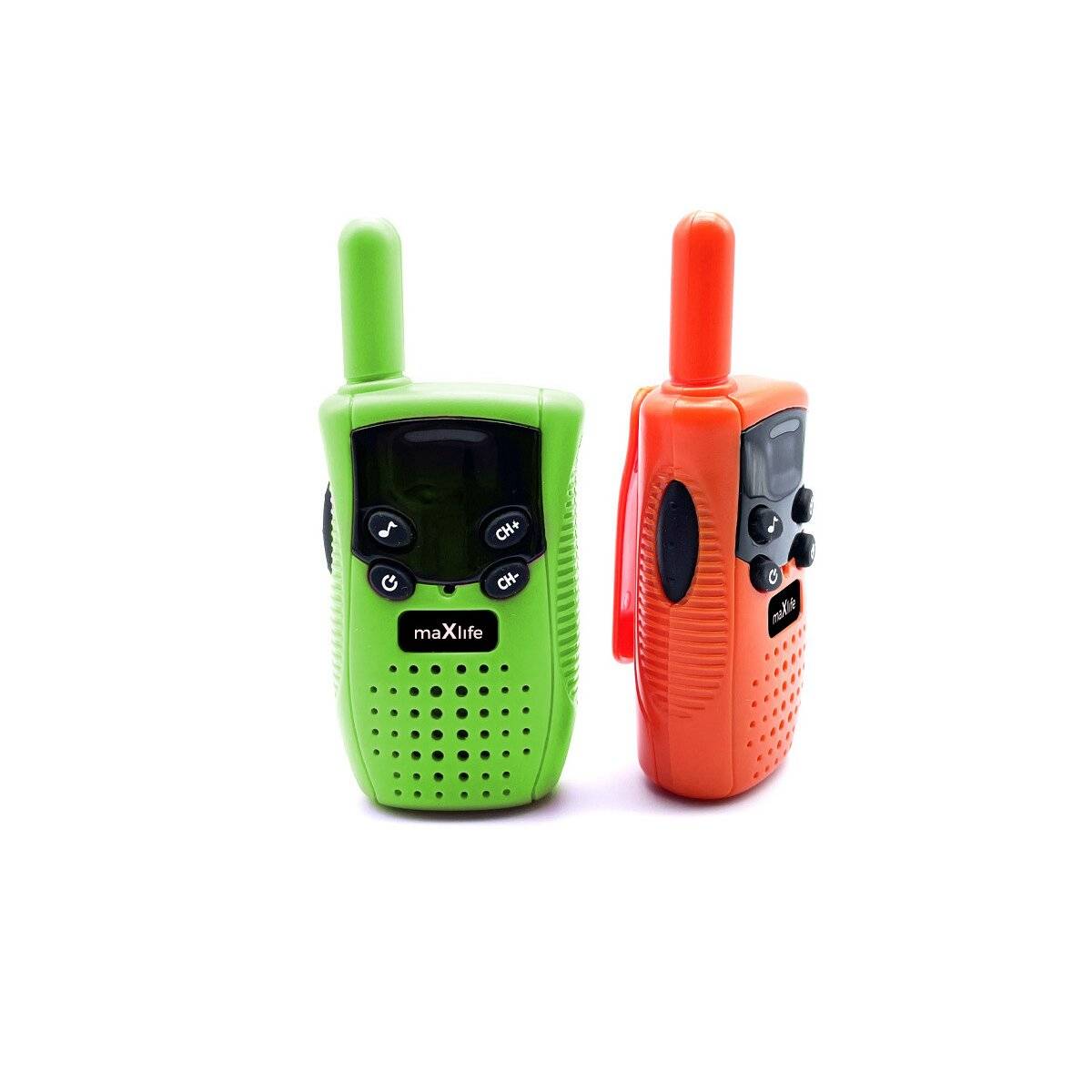 Walkie Talkie - Set MXWT-100 2 Walkie Talkies in Grün - Orange für Kinder