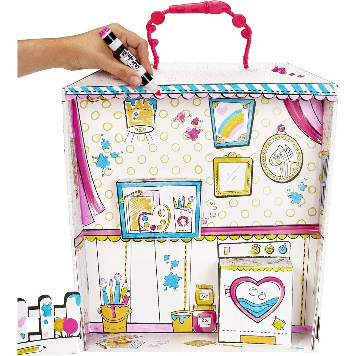 Kreative Künstlerpuppe Spot Splatter Splash mit abwaschbarer Malfunktion Ab 3 Jahre