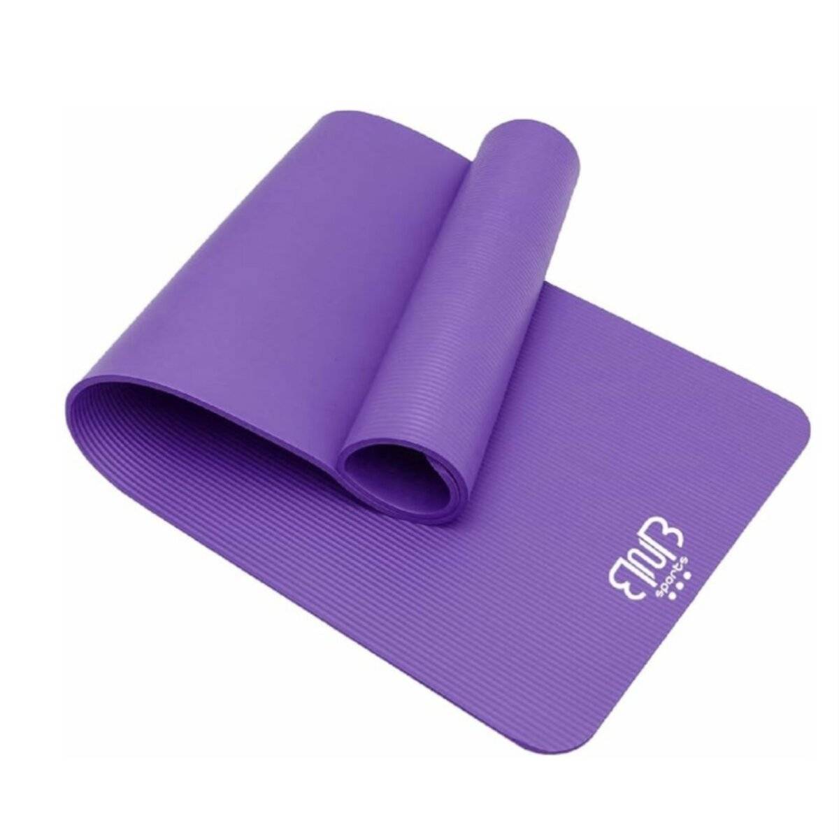 Premium NBR Sportmatte, rutschfeste Matte für Gymnastik, Yoga, Pilates, Stretching Lila