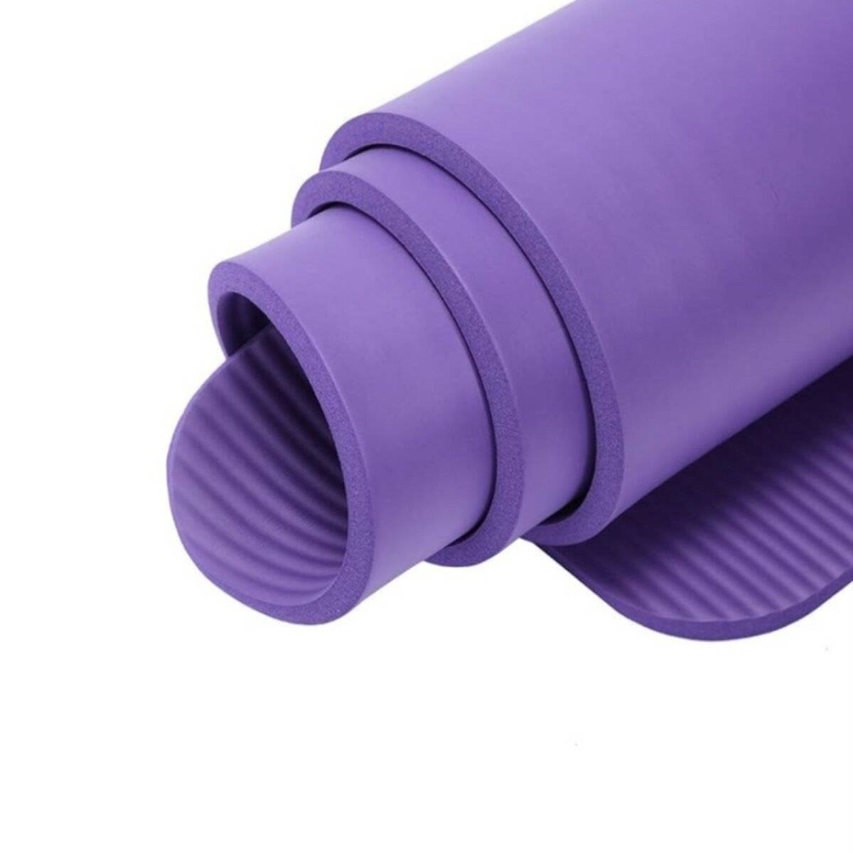 Premium NBR Sportmatte, rutschfeste Matte für Gymnastik, Yoga, Pilates, Stretching Lila