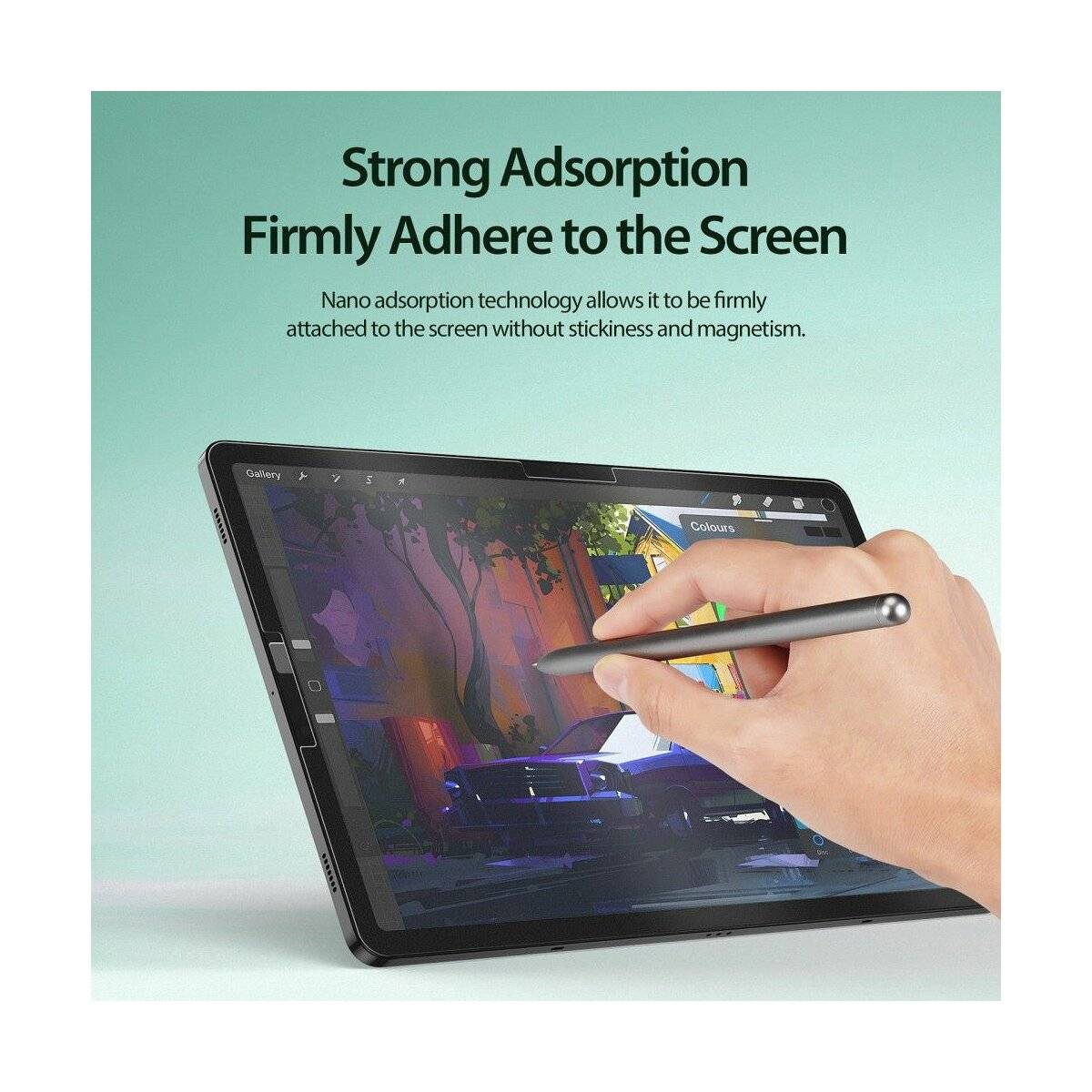 Papier-texturierte LCD-Schutzfolie Feel like Paper kompatibel mit Samsung Galaxy Tab S7 FE