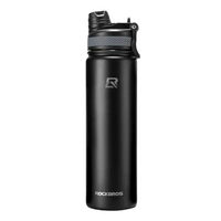 Fahrrad-Thermoflasche für Getränke aus hochwertigem Edelstahl Trinkflasche 620 ml Schwarz Fahrrad-Thermoflasche für Getränke aus hochwertigem Edelstahl Trinkflasche 620 ml Schwarz