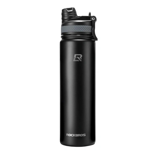 Fahrrad-Thermoflasche für Getränke aus hochwertigem Edelstahl Trinkflasche 620 ml Schwarz Fahrrad-Thermoflasche für Getränke aus hochwertigem Edelstahl Trinkflasche 620 ml Schwarz