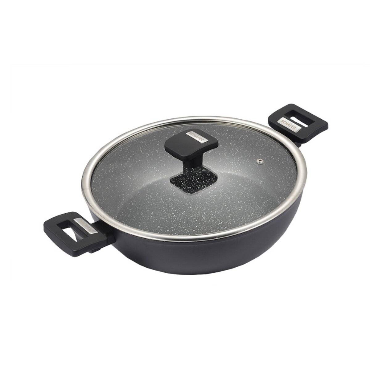 Kochgeschirr in Schwarz für Ihre Küche - Die perfekte Ausstattung für jeden Koch Servierpfanne mit Deckel Ø 28cm