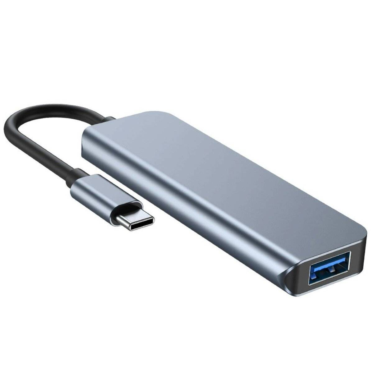 4in1 Multifunktionsadapter HUB V1 USB-C  3x USB-A 2.0 / USB-A 3.0 in Grau