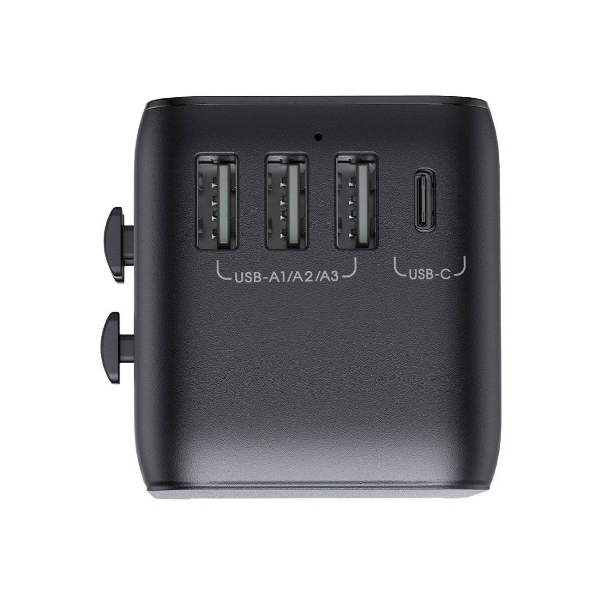 Reiseadapter universal 17W EU / US / UK / JP / AU / CN - Schwarz Stecker-Adapter für verschiedene Länder