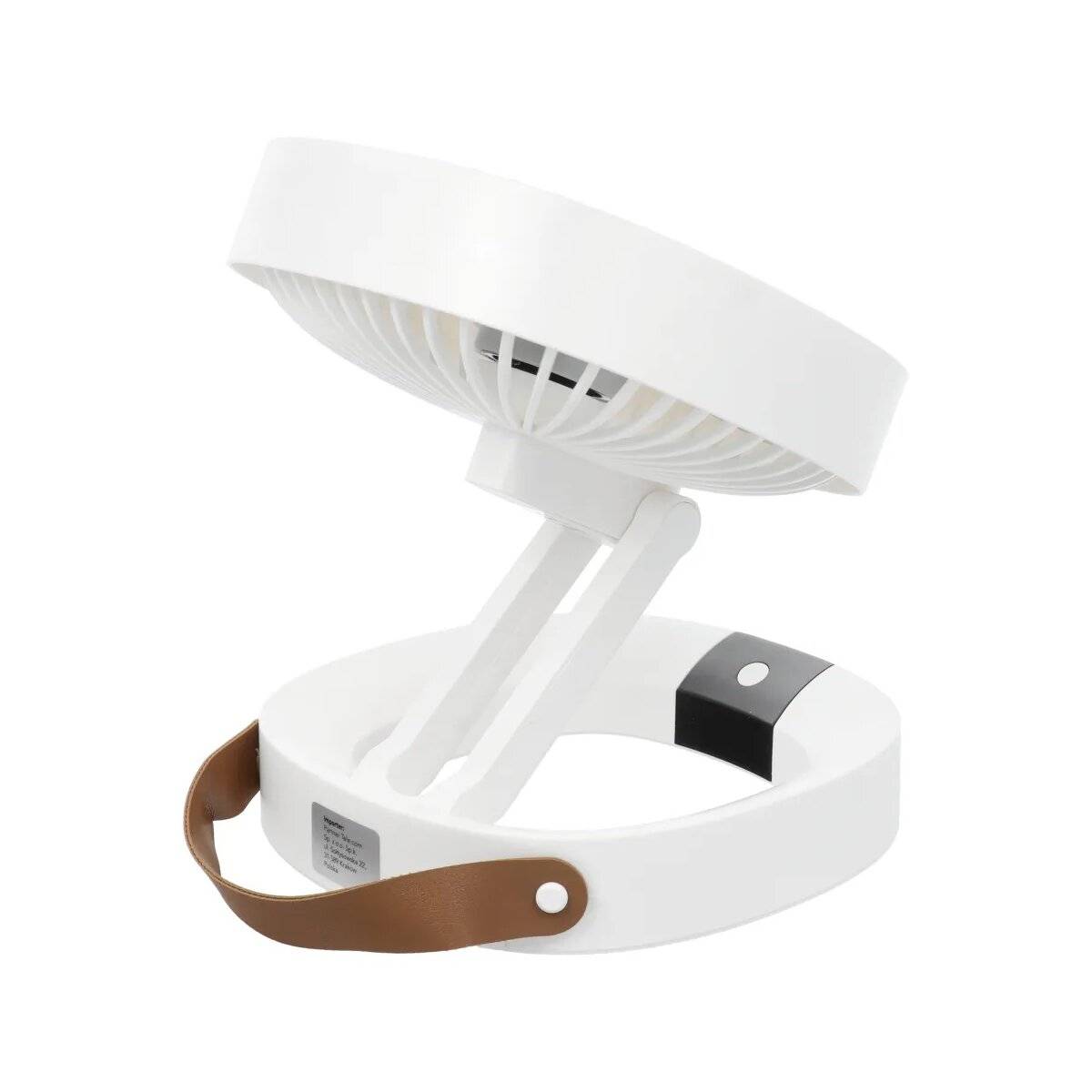 Klapp-Ventilator tragbarer handlicher Ventilator - geeignet als Schreibtisch-, Decken- oder Wandventilator Weiß