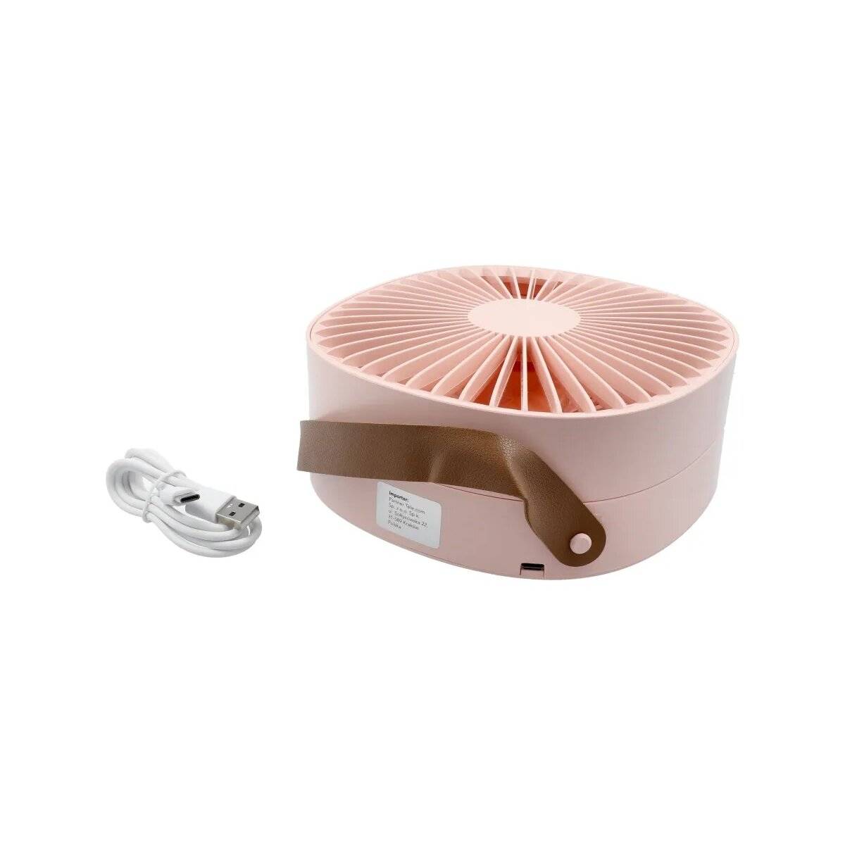 Klapp-Ventilator tragbarer handlicher Ventilator - geeignet als Schreibtisch-, Decken- oder Wandventilator Rosa