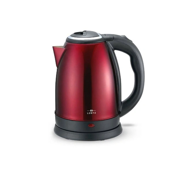 Lentz Edelstahl Wasserkocher - 1,8 Liter Fassungsvermögen und 1800W Leistung für blitzschnelle Erhitzung Rot Lentz Edelstahl Wasserkocher - 1,8 Liter Fassungsvermögen und 1800W Leistung für blitzschnelle Erhitzung Rot