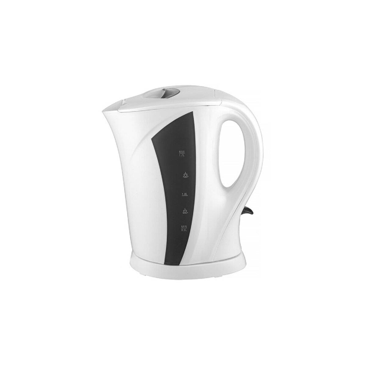 Kompakter Elektrischer Wasserkocher Teekocher 1,7L Kunststoff 2200W Modernes Design und Leistung Weiß