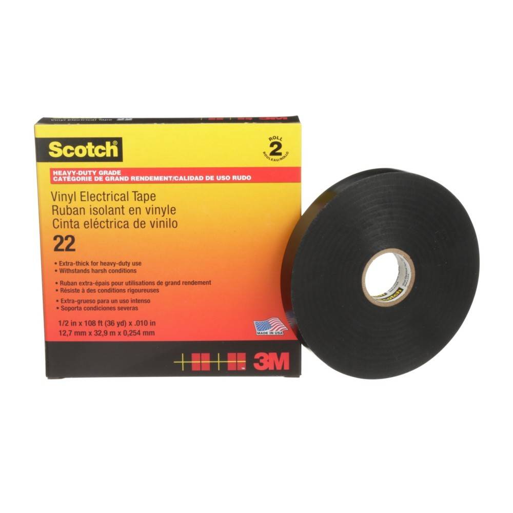 3M Deutschland PVC Elektro-Isolierband Scotch 22 12x33