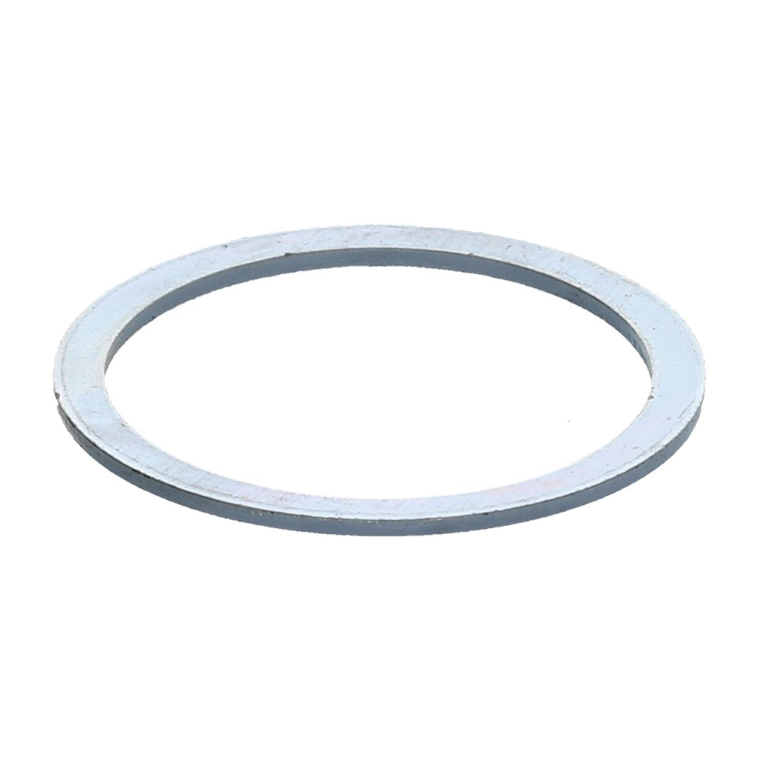 Eine flache, kreisförmige Metallscheibe mit einem zentralen Loch, die zur Sicherung von Befestigungselementen verwendet wird.