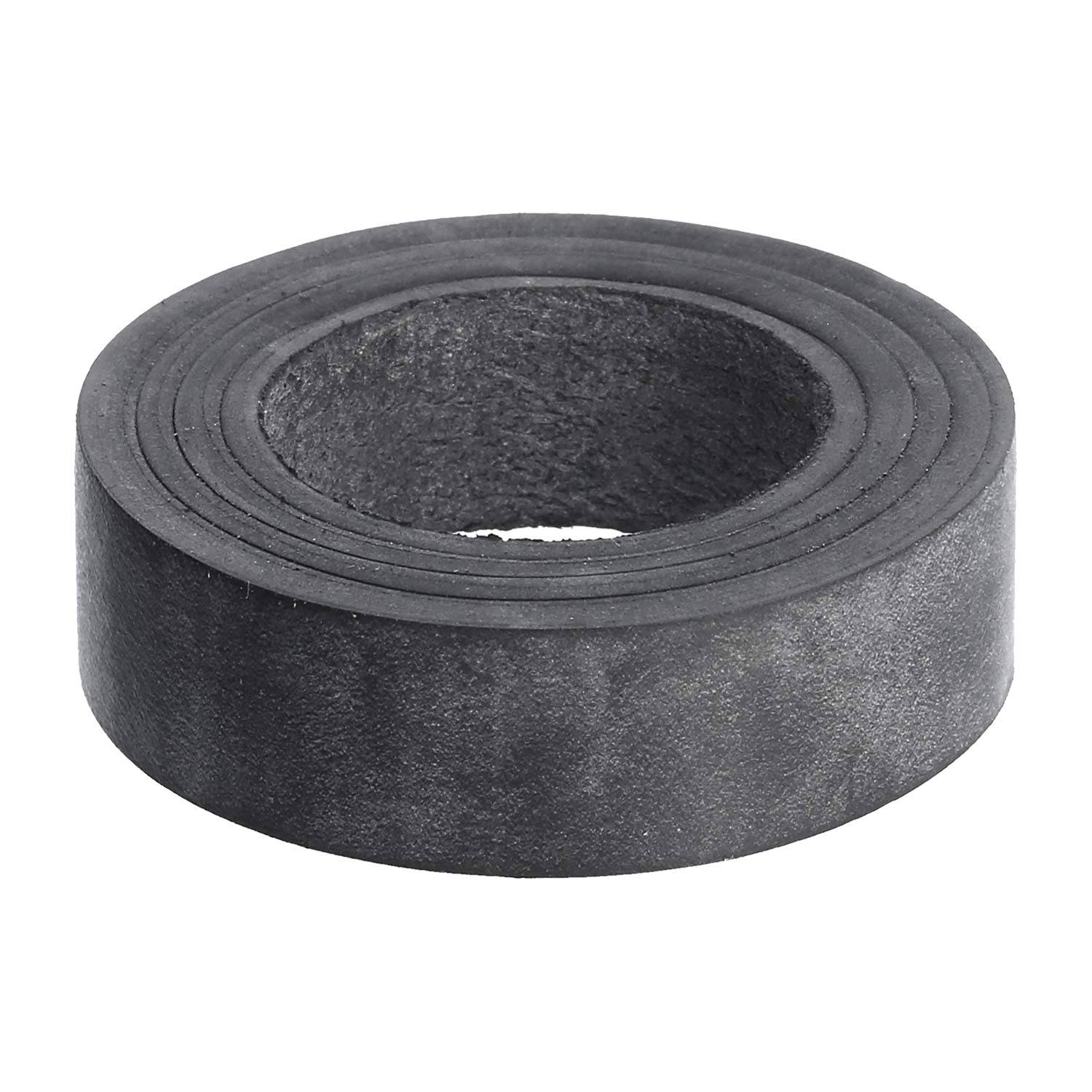 Eine Rolle schwarzes Isolierband mit glänzender Oberfläche.