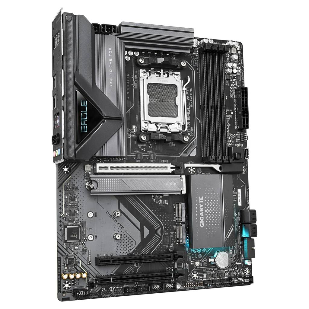 Gigabyte X870 EAGLE WIFI7 - Motherboard - ATX - Socket AM5 - AMD X870 Chipsatz - USB-C 3.2 Gen 2x2, USB4, USB 3.2 Gen 1, USB 3.2 Gen 2 - 2.5