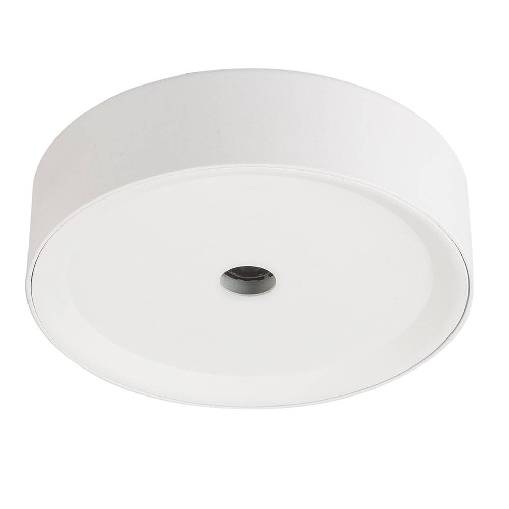 Deckenleuchte LED Deckenlampe weiß Küchenleuchte Flurlampe, Aluminium, 10W 470lm warmweiß, DxH 15 x 4 cm