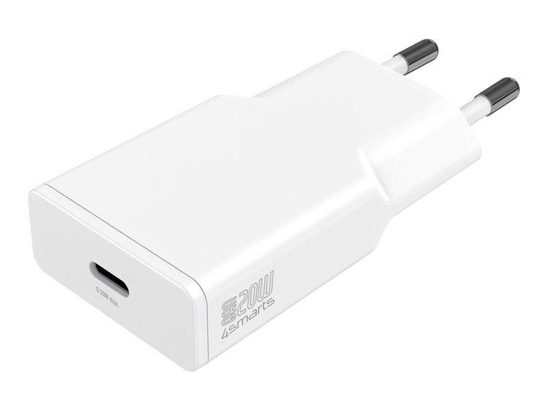 4smarts Netzladegerät PDPlug Slim 20W GaN 1C, weiß