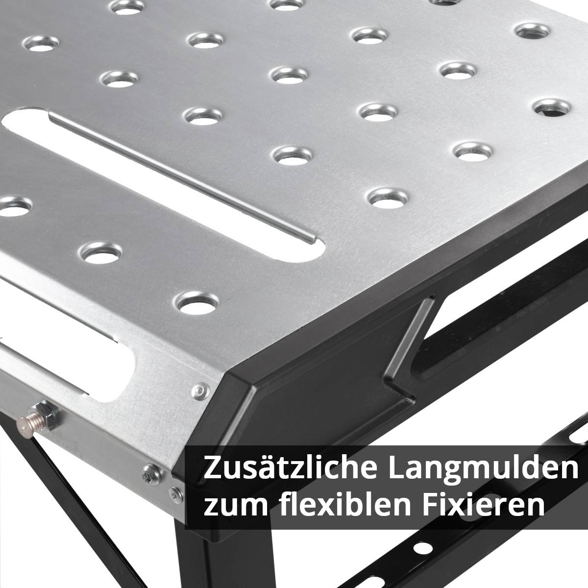 STAHLWERK Mobiler Schweißtisch AWT-930 ST 1068 x 532mm Werkbank Höhenverstellbar
