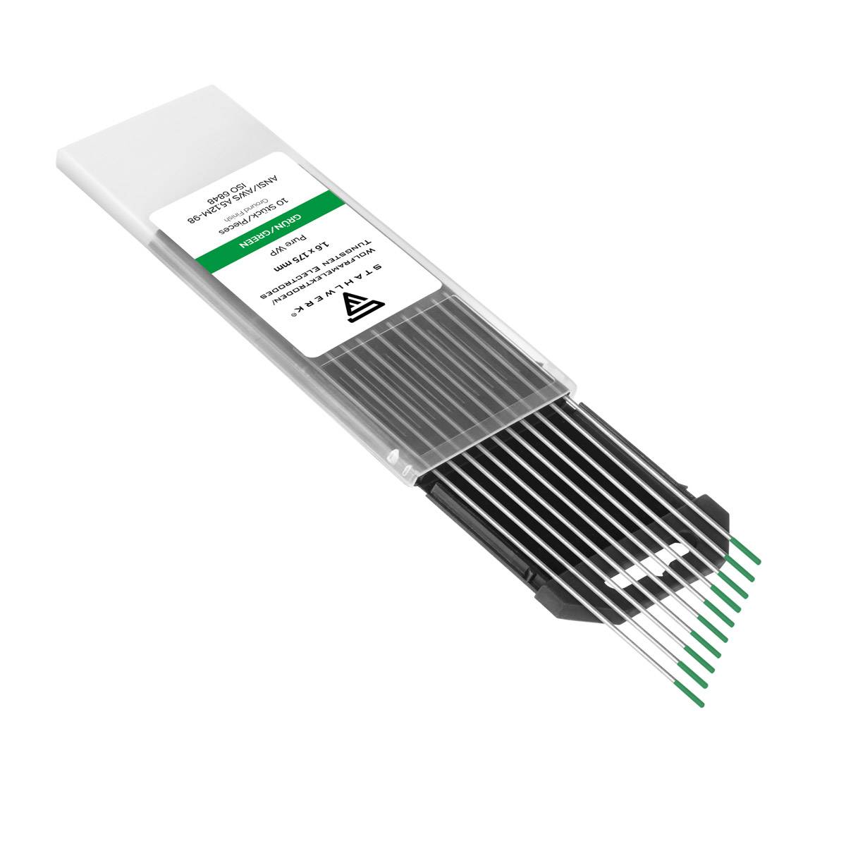 STAHLWERK WIG Wolfram Schweißelektroden 1,6 x 175 mm WP Thoriumfrei