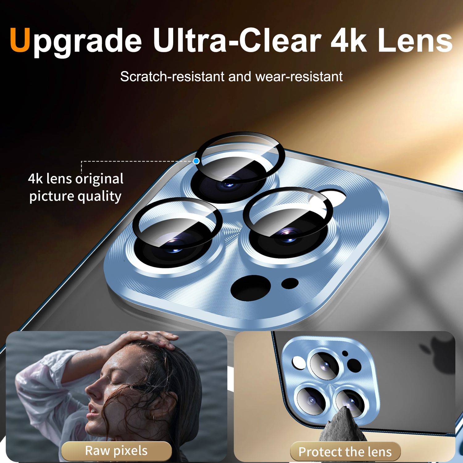 Für Apple iPhone 16 Pro Max Magnetische Magsafe Metall Design Schutz Cover Hülle Blau