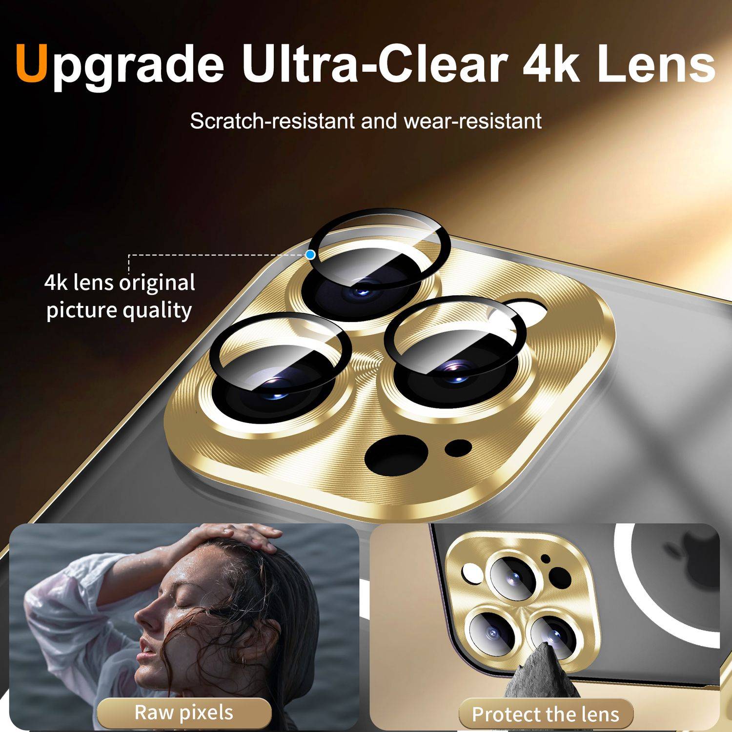 Für Apple iPhone 16 Pro Max Magnetische Magsafe Metall Design Schutz Cover Hülle Silber