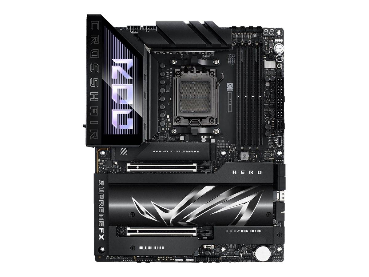 ASUS ROG CROSSHAIR X870E HERO - Motherboard - ATX - Socket AM5 - AMD X870E Chipsatz - USB4, USB 3.2 Gen 2, USB-C 3.2 Gen2, USB 3.2 Gen 1, USB-C 3.2