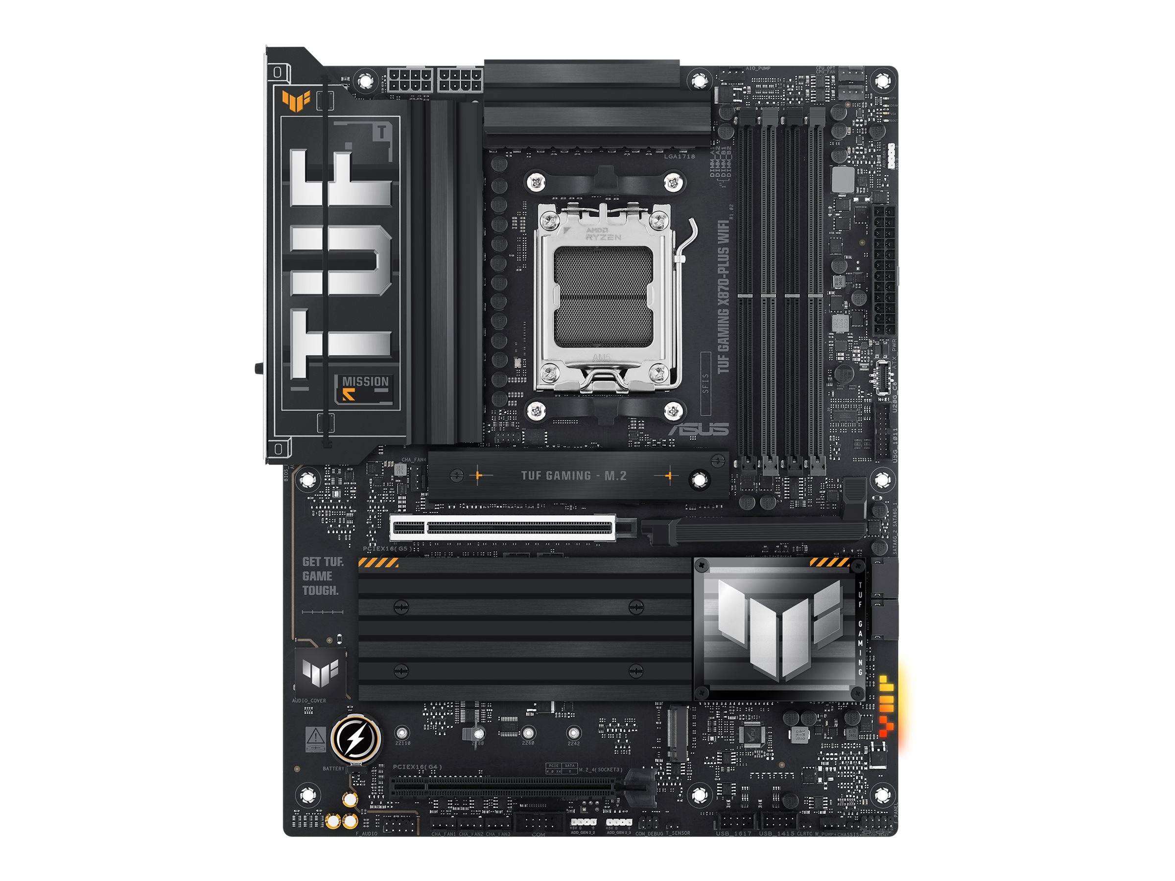 ASUS TUF GAMING X870-PLUS WIFI - Motherboard - ATX - Socket AM5 - AMD X870 Chipsatz - USB4, USB-C 3.2 Gen 2x2, USB 3.2 Gen 2, USB 3.2 Gen 1 - Wi-Fi