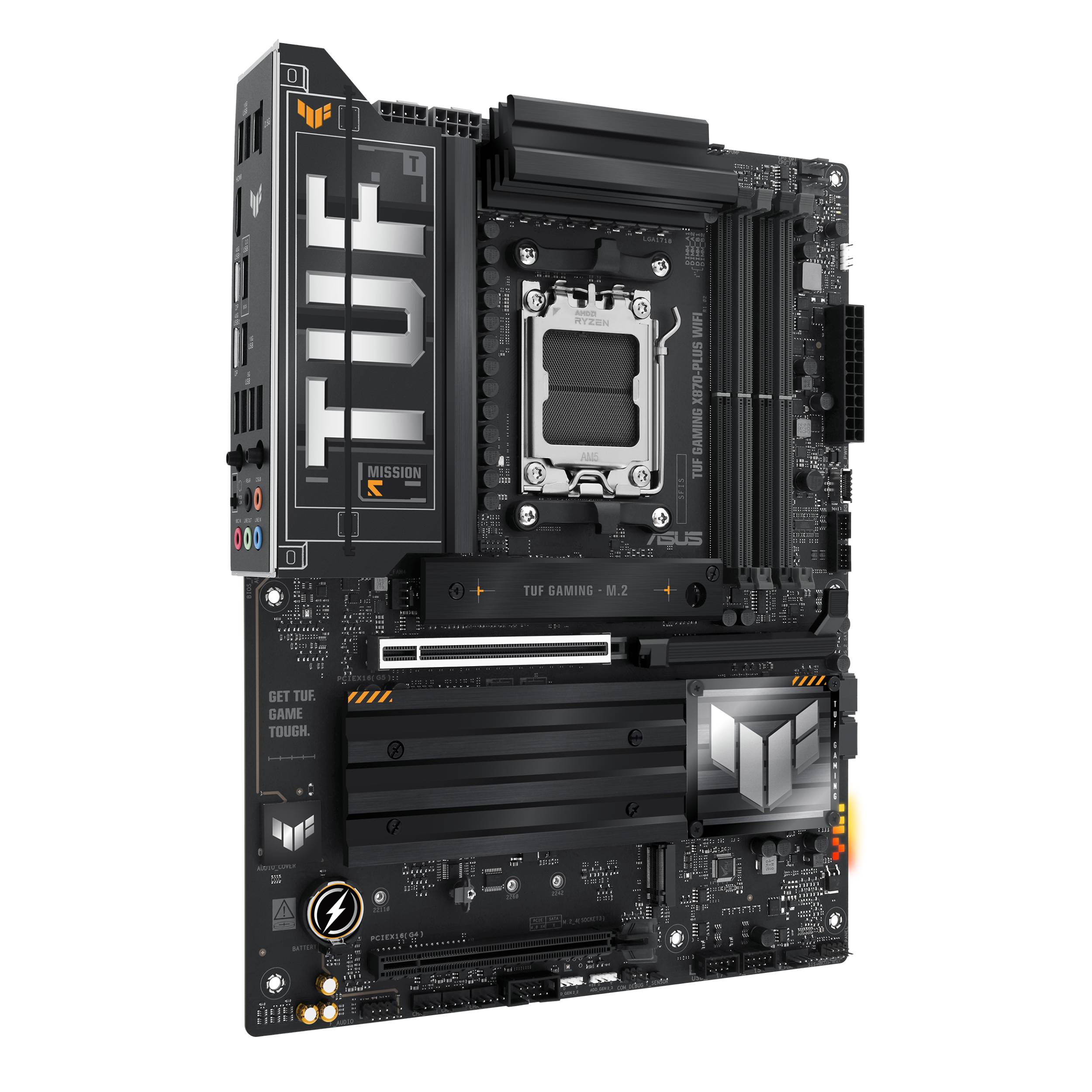 ASUS TUF GAMING X870-PLUS WIFI - Motherboard - ATX - Socket AM5 - AMD X870 Chipsatz - USB4, USB-C 3.2 Gen 2x2, USB 3.2 Gen 2, USB 3.2 Gen 1 - Wi-Fi