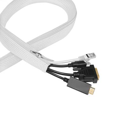 LogiLink Kabelschlauch 0.5 mm mit Reißverschluss 5 m weiß