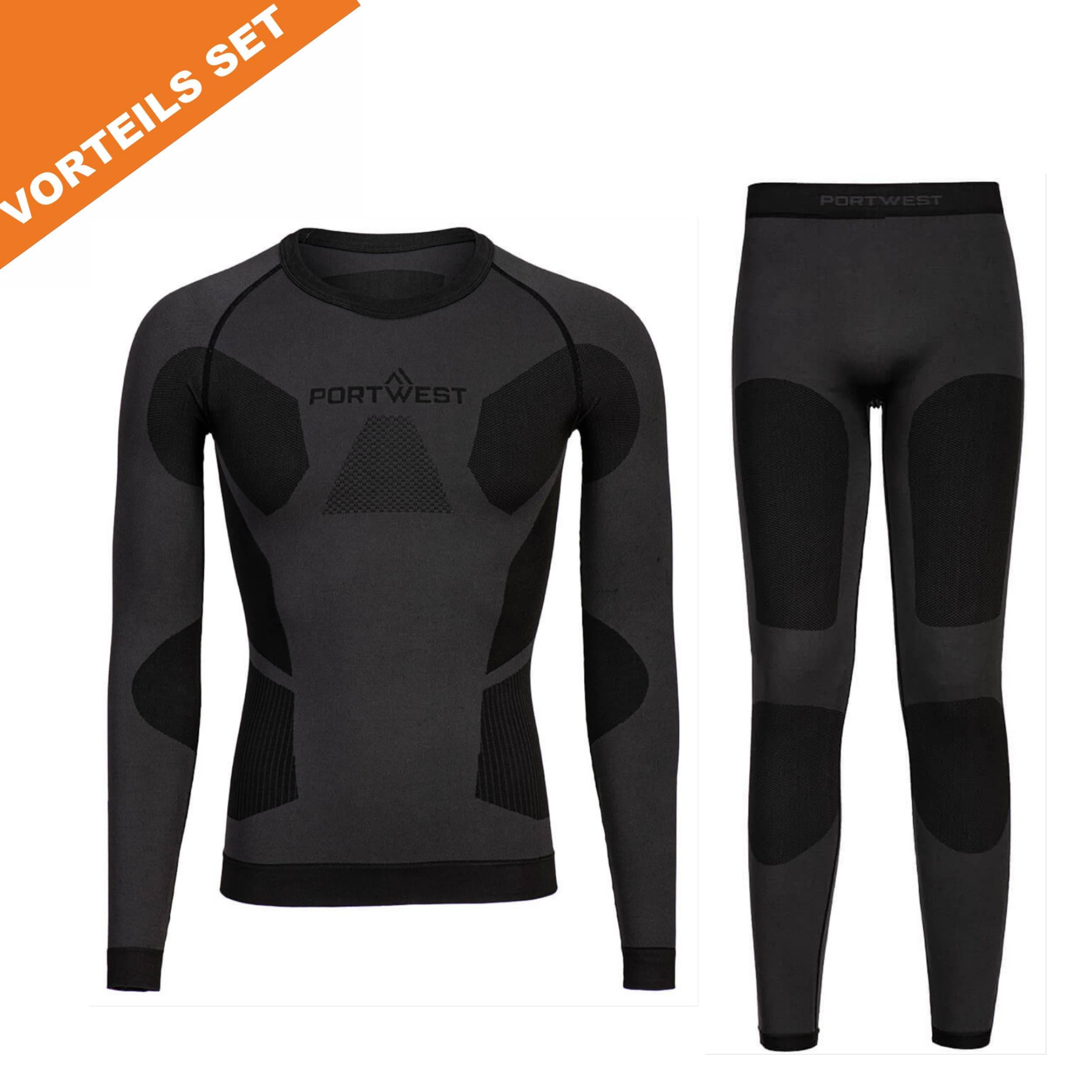 Portwest® Dynamic Air Baselayer SET LEGGING & LAMGARMSHIRT Größe: S