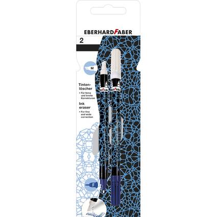 EBERHARD FABER Tintenlöscher, neonblau/schwarz, 2er Blister