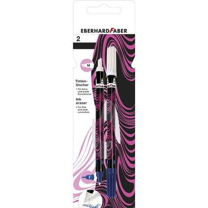 EBERHARD FABER Tintenlöscher, neonpink/schwarz, 2er Blister