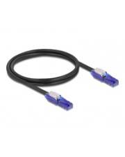 Delock RJ45 Netzwerkkabel Cat.6 UTP mit 180° winkelbaren Steckern schwarz 1 m CAT 6 1 m Schwarz
