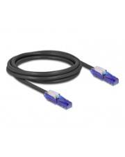 Delock RJ45 Netzwerkkabel Cat.6 UTP mit 180° winkelbaren Steckern schwarz 2 m CAT 6 2 m Schwarz