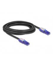 Delock RJ45 Netzwerkkabel Cat.6 UTP mit 180° winkelbaren Steckern schwarz 3 m CAT 6 3 m Schwarz