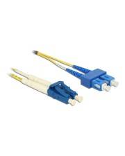 Delock Kabel Lichtwellenleiter LC Duplex zu SC Singlemode OS2 3 m 3 m LWL