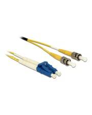Delock Kabel Lichtwellenleiter LC Duplex zu ST Singlemode OS2 3 m 3 m LWL
