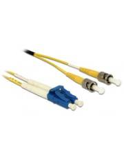 Delock Kabel Lichtwellenleiter LC Duplex zu ST Singlemode OS2 10 m m LWL