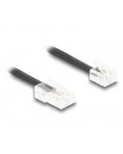 Delock Telefonkabel Spiralkabel RJ11 Stecker zu RJ45 schwarz 10 m m Schwarz
