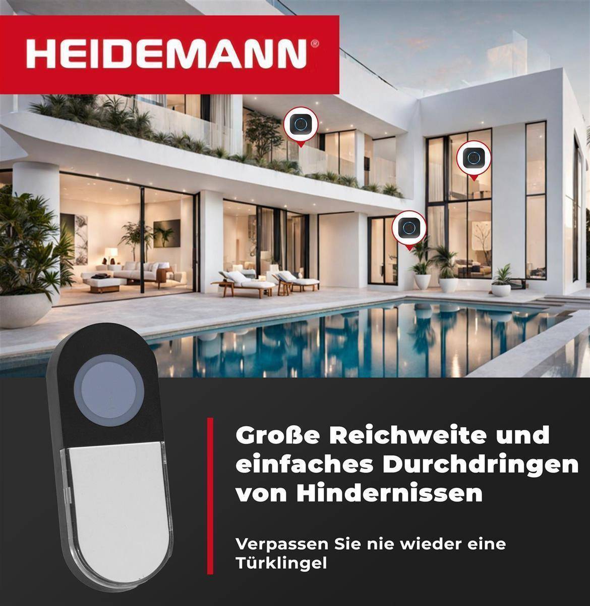 Heidemann Funkgong-Set Blackline