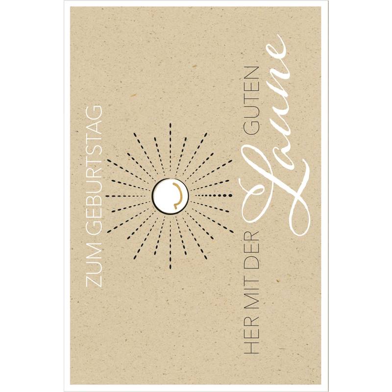 SUSY CARD Geburtstagskarte Bee yourself "Sonne"