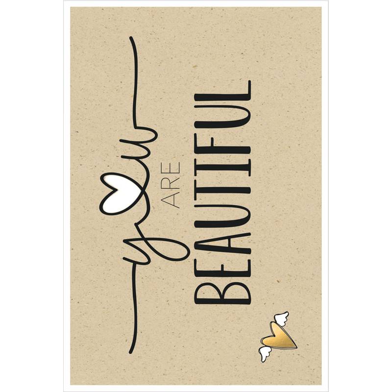 SUSY CARD Grußkarte Bee yourself "Herzchen"